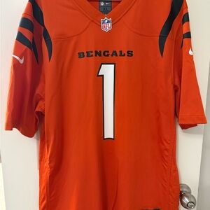 Nike Men's Bright Orange Cincinati Bengals Ja’Marr Chase Jersey